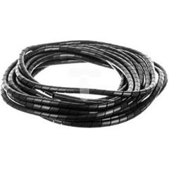 Wąż osłonowy spiralny 12/10mm czarny SP12BK /10m/