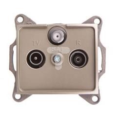 DOMO Gniazdo RTV/SAT końcowe szampańskie 011350050 25043