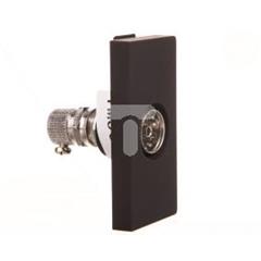 TouchMe Moduł 1/2 gniazdo antenowe TV czarne TM904B