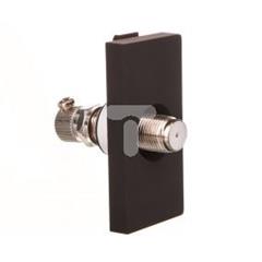 TouchMe Moduł 1/2 gniazdo antenowe SAT czarne TM905B