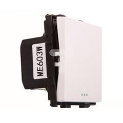 TouchMe Mechanizm łącznik pojedynczy krzyżowy biały ME603W