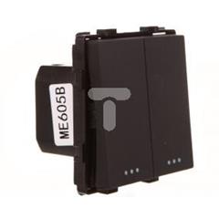 TouchMe Mechanizm łącznik podwójny schodowy czarny ME605B