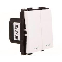 TouchMe Mechanizm łącznik podwójny schodowy biały ME605W