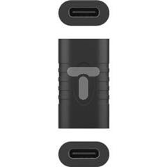 Adapter USB 3.0 Superspeed USB-C >  USB-C czarny 45401
