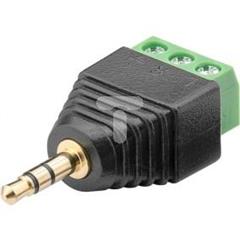 Wtyk jack 3,5mm (3-pinowy, stereo) - mocowanie śrubowe 76745 /10szt./