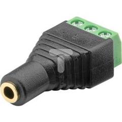 Gniazdo jack 3,5mm (3-pinowy, stereo) - mocowanie śrubowe 76746 /10szt./