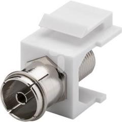 Keystone moduł SAT/antena - gniazdo IEC  >  gniazdo F 79936