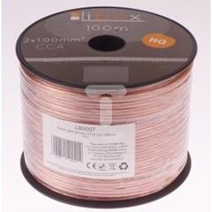 Przewód głośnikowy CCA 2x1 OFC LB0007 LIBOX /100m/
