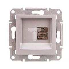 ASFORA Gniazdo komputerowe kat.5e STP bez ramki aluminium EPH5000161