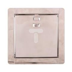 Drzwiczki rewizyjne nierdzewne kominowe 14/14 133x135mm srebrny 189