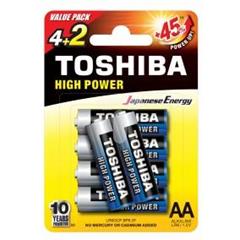 Bateria alkaliczna LR6 / AA 1,5V HIGH POWER LR6GCNP BP6 2F /blister 4+2szt./