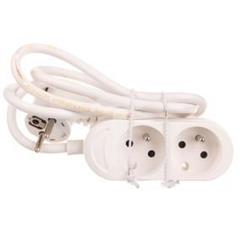 Przedłużacz 2-gniazda z/u 16A 1,5m /OMY 3x1,5/ biały PS-270