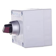 Kaseta sterownicza 1-otworowa pokrętło dwupołożeniowe IP65 przepust PG-G20\W01 szara SP22K1\06-2