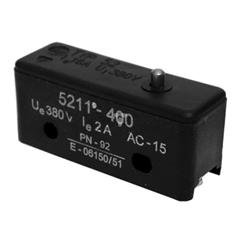 Łącznik przycisk 1Z 16A czarny W0-5211-400