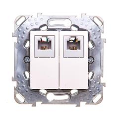 Unica Plus Gniazdo telefoniczne podwójne 2xRJ12 piaskowe MGU50.9191.25Z