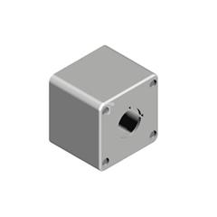 Obudowa kasety 1-otworowa 30mm szara IP67 W0-KASETA KM SZARA