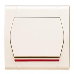 FESTA Łącznik 1-biegunowy z podświetleniem kremowy 0861-01