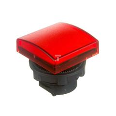 Główka lampki sygnalizacyjnej 30x30mm kwadratowa 22mm czerwona ZB5CV043