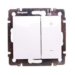 VALENA Ściemniacz przyciskowy 40-400VA 250V biały 770062