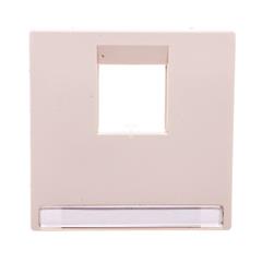 Merten System M Płytka centralna pojedyncza gniazda komputerowego RJ45 kremowa MTN469844