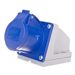 Gniazdo stałe 3P 16A 230V niebieski IP44 113-6K
