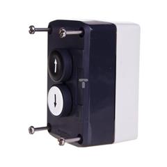 Kaseta sterownicza 2-otworowa strałki GÓRA/DÓŁ 1Z+1Z szara IP65 XALD222