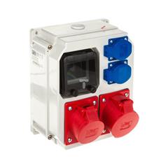 Rozdzielnica budowlana 32A/5P 2x2P+Z Mikołajki 9013013W