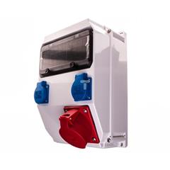 Rozdzielnica budowlana 32A/5P 2x2P+Z Adamów 9036136W