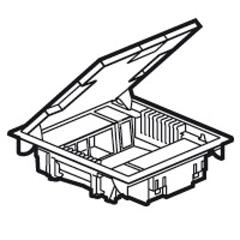 Puszka podłogowa 65mm prostokątna 10M 089620