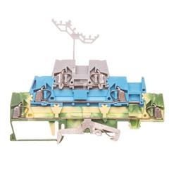 Złączka trzypiętrowa PE / L / L 2,5mm2 zolto-zielona / niebieska / szara 280-547