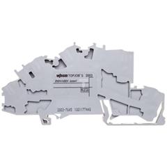 Złączka szynowa 3-pietrowa 2,5mm2 L/L/PE szara 2003-7645 TOPJOBS 