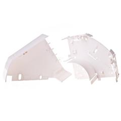 Naroże kanału płaskie regulowane DLP 65x150 biały 010790