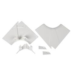 Naroże kanału wewnętrzne regulowane DLP 65x150/195/220 /1x przegroda/ 010607