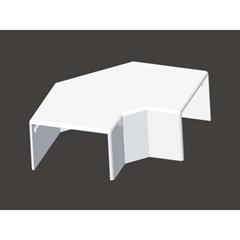 Naroże płaskie LH 60x40mm kremowo-białe 8653