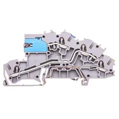 Złączka szynowa 3-pietrowa 2,5mm2 NT/L/PE szara 2003-7641 TOPJOBS 