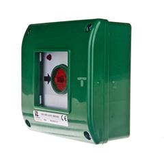 Przycisk awaryjny natynkowy 0Z 1R zielony OA1-W01-A-01-230VAC