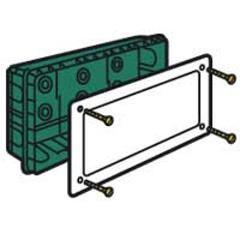 Puszka do betonu 390mm 245x 70mm Ze śrubami 234X380X70 089278