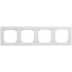 Merten System M Ramka poczwórna pozioma i pionowa biała MTN478425