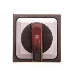 Napęd przełącznika 2 położeniowy czarny z podświetleniem bez samopowrotu Q25LWK1R-RT 040660