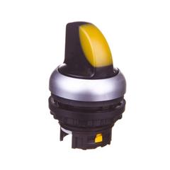 Napęd przełącznika 2 położeniowy żółty z podświetleniem z samopowrotem M22-WLK-Y 216818