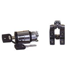 Przełącznik 2 położeniowy klucz 22mm czarny 2Z bez samopowrotu XB4BG33