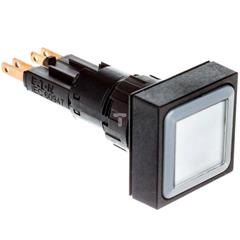 Napęd przycisku biały z podświetleniem z samopowrotem Q25LT-WS/WB 090226