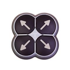 Napęd przycisku 4-ro pozycyjny czarny /strzałki/ z samopowrotem M22-DI4-S-X7 286338