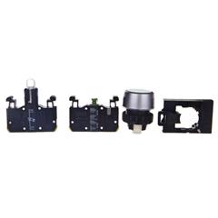 Przycisk sterowniczy 22mm zielony 1Z 1R z samopowrotem z podświetleniem ST22-KLZ-10-24-LED\AC/DC