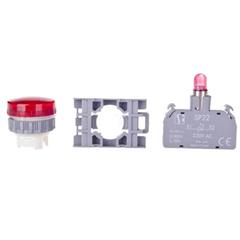 Lampka sygnalizacyjna 22mm czerwona 230V AC SP22-LC-230-LED\AC