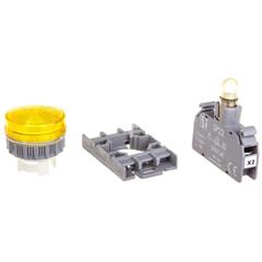 Lampka sygnalizacyjna 22mm żółta 230V AC SP22-LG-230-LED\AC