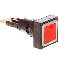 Napęd przycisku czerwony IP65 z podświetleniem z samopowrotem Q25LT-RT 086238
