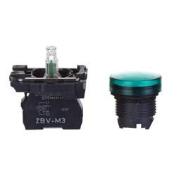 Lampka sygnalizacyjna 22mm zielona 230V AC XB5AVM3
