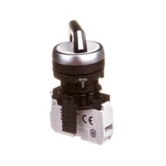 Przełącznik 2 położeniowy pokrętło 22mm czarny 1Z bez samopowrotu 023730