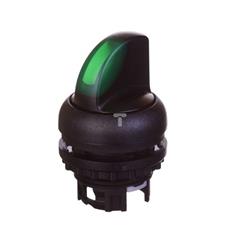 Napęd przełącznika 2 połóżeniowy zielony z podświetleniem bez samopowrotu M22S-WRLK-G 216828